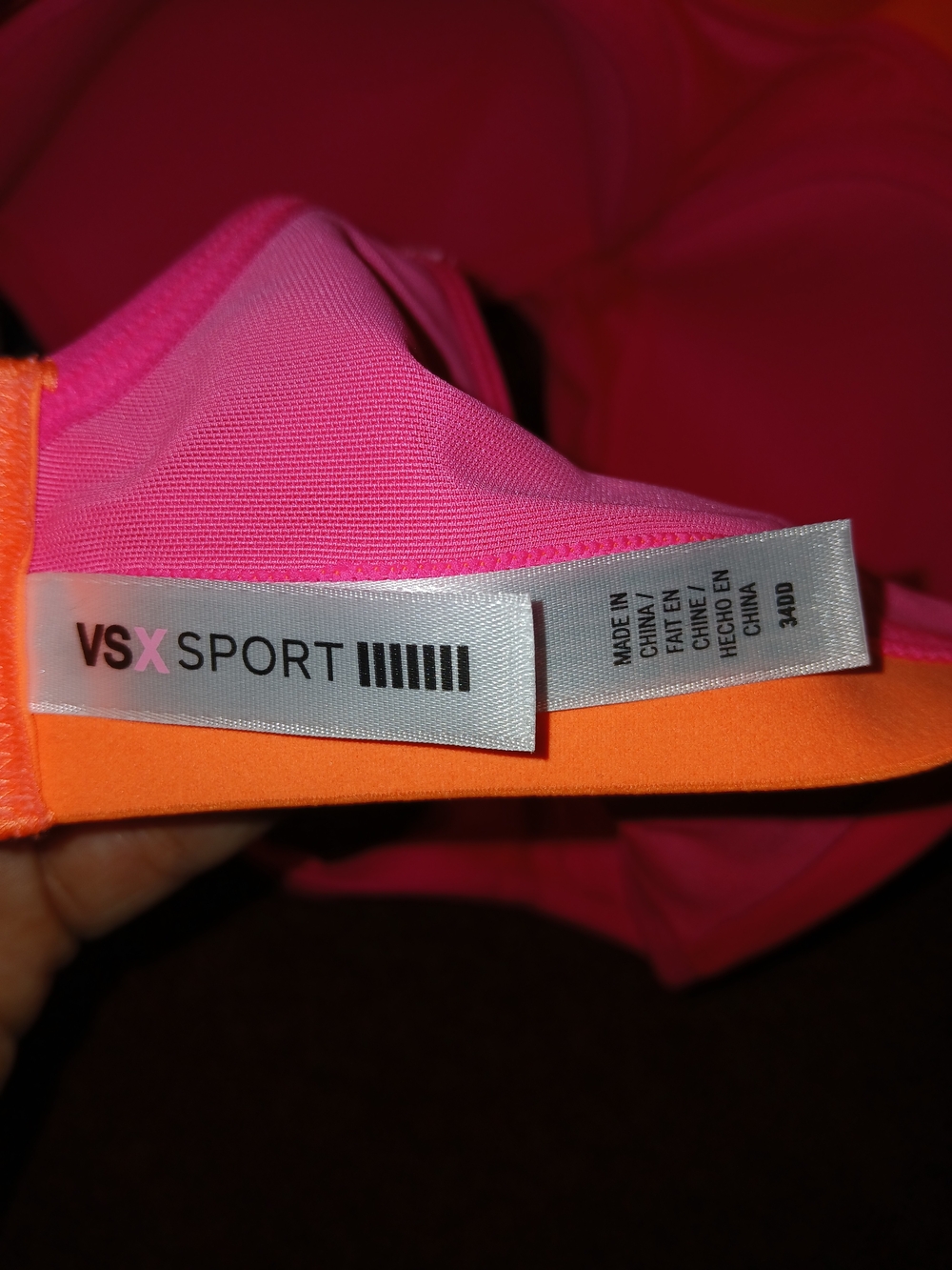 VSX Pink & Peach Wireless Sports Bra - Picture 4 of 5